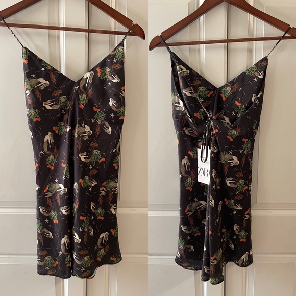 Zara Women’s Mermaid Print Slip Dress - Picture 2 of 3